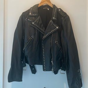 Free People Vegan Leather Jacket
